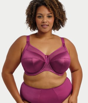 Keira Satin Side Support Bra: undefined