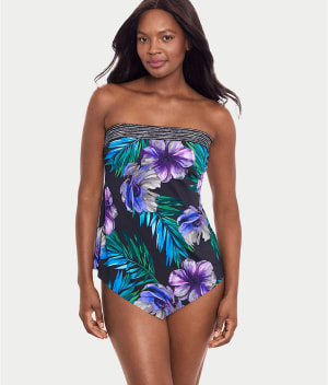 Flora Aura Hankini Tankini Top: undefined
