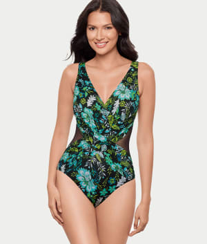 Florica Crossover One-Piece Swimsuit: undefined