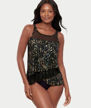 Sparkle Plenty Mirage Underwire Tankini Top: undefined