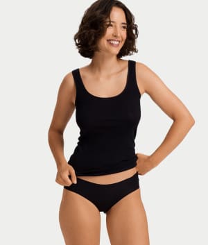 Invisible Cotton Cotton Blend High Cut Brief: undefined