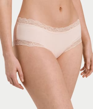 Cotton Lace Lace Trim Cotton Hipster: undefined