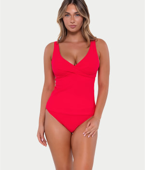 Elsie Underwire Wrap Tankini Top: undefined