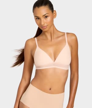 Full Transparency Bralette: Rose Smoke