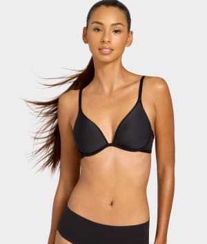 Full Transparency Plunge Spacer T-Shirt Bra: undefined