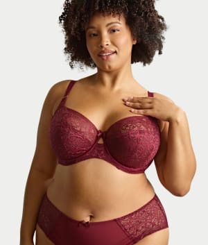 Estel Full Coverage Stretch Lace Bra: undefined