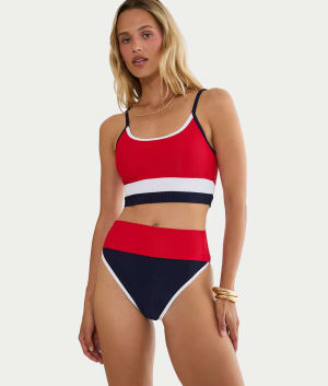 Eva Longline Bikini Top: undefined