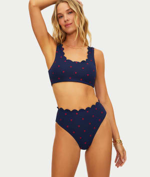 Nessa High-Waist Bikini Bottom: undefined