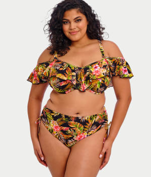 Plus Size Tiger Valley Adjustable Bikini Bottom: undefined