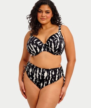 Plus Size Echo Shell Plunge Bikini Top: undefined