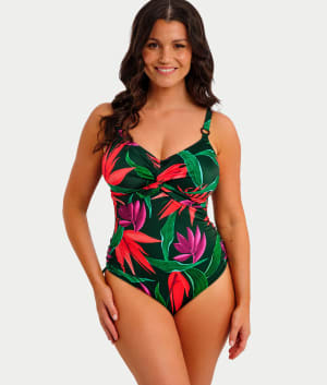 Pichola Twist Underwire One-Piece Swimsuit: undefined