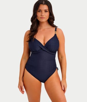 Azores Plunge Underwire One-Piece Swimsuit: undefined