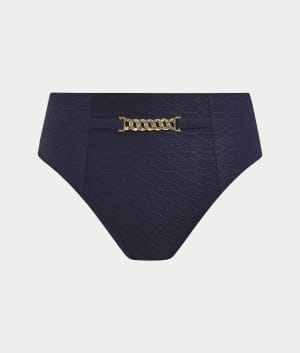 Azores High-Waist Bikini Bottom: undefined