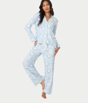 You Had Me At Shalom Cookie Print Knit Pajama Set: undefined