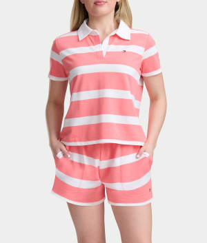 Rugby Polo & Boxer Knit Lounge Set: undefined