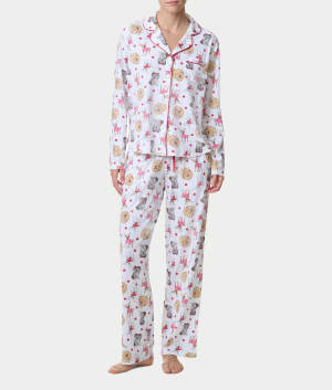 Girlfriend Knit Long Sleeve Pajama Set: undefined