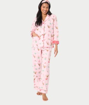 Flannel 3-Piece Pajama Set: undefined