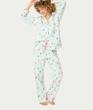 Flannel 3-Piece Pajama Set: undefined