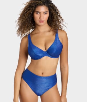 Arizona Wave High-Waist Bikini Bottom: undefined