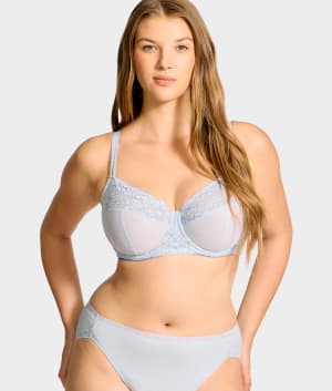Unlined Side Support Bra: Skyway