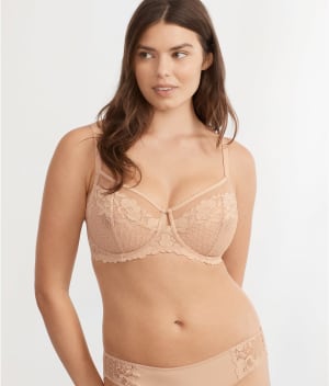 The Essential Lace Unlined Balconette Bra: undefined