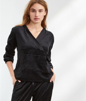 The Velour Hoodie: undefined