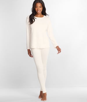 Ribbed Knit Pajama Set: undefined