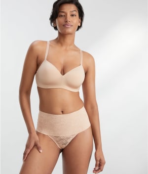 The Smoothing Lace Thong: undefined
