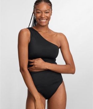 The Slimming High Leg Bikini Bottom: undefined