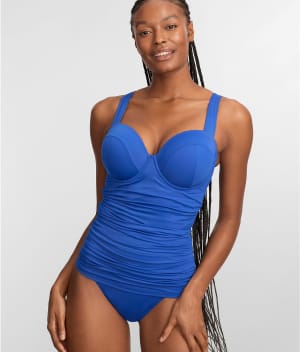 The Slimming Balconette Underwire Tankini Top: undefined