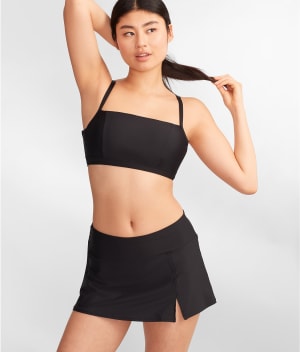 Square Neck Underwire Bralette Bikini Top: undefined