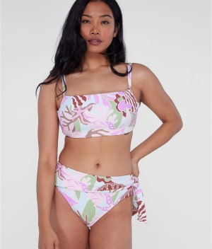 Square Neck Underwire Bralette Bikini Top: undefined