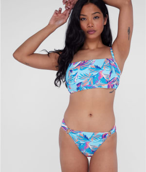 Square Neck Underwire Bralette Bikini Top: undefined