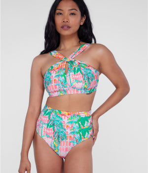 High-Neck Bikini Top: undefined