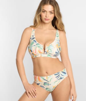 High-Waist Fold-Over Bikini Bottom: undefined
