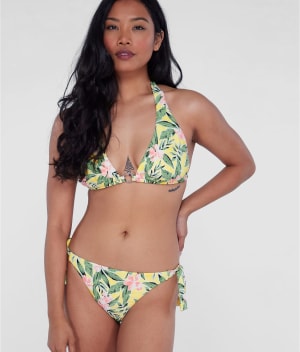 Cheeky Side Tie Bikini Bottom: undefined