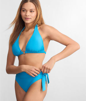 Sash Fold-Over Bikini Bottom: undefined