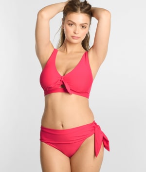 Sash Fold-Over Bikini Bottom: undefined