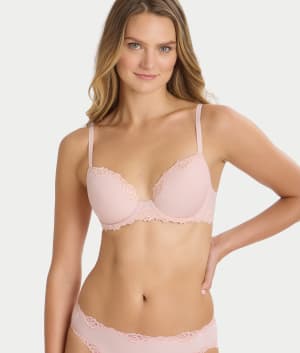 Future Foundation Lace T-Shirt Bra: Rose Smoke