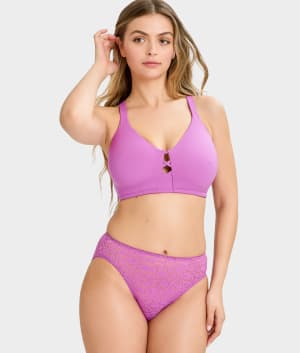 Allover Lace High-Leg Brief: undefined