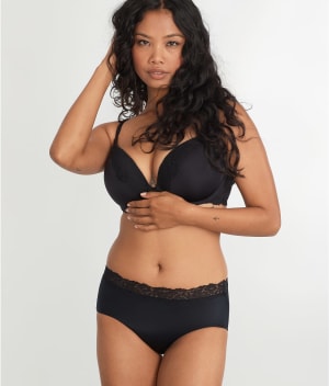 Shine Brief With Lace: undefined