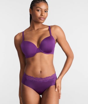 Shine Brief With Lace: undefined