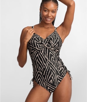 Silhouette Island Twist Underwire One-Piece: undefined
