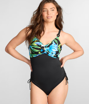 Talm Beach Twist Underwire One-Piece: default