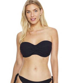 Ottawa Twist Underwire Bandeau Bikini Top: undefined