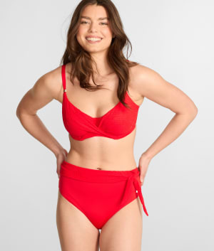 Ottawa High-Waist Bikini Bottom: undefined