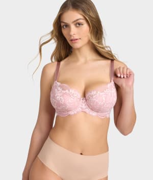 Emmaline Padded Plunge Bra: undefined