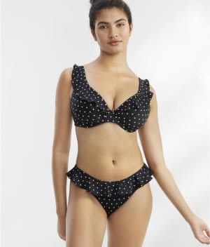 Jewel Cove Ruffled Bikini Top: undefined