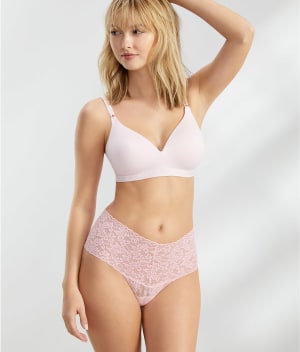 Signature Lace Retro Thong: undefined