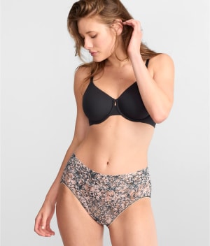 Signature Lace Printed French Brief: undefined